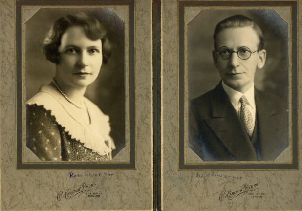 Rose Goldstein Silverman and Mose Silverman, my Aunt and Uncle during their early years in Denver, Colorado.